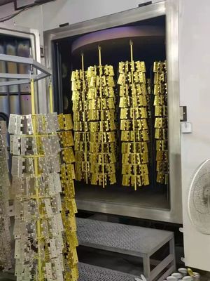高効率のPVDコーティングシステム 鮮やかな金属光輝と全自動制御 ステンレス鋼の宝石とガラス