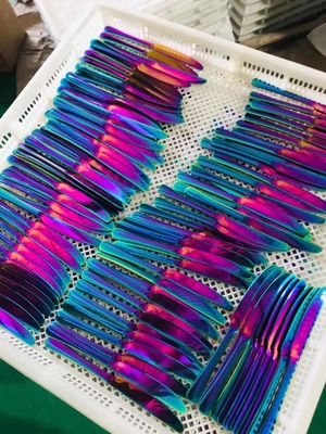 1 年間の保証 ステンレス鋼 ドアハンドル PVD 電動色付けシステム