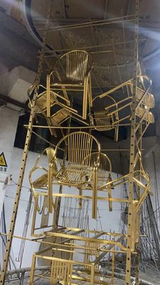 ステンレス鋼板PVD真空めっき機ゴールド装飾エレベーターミラーコート生産ライン