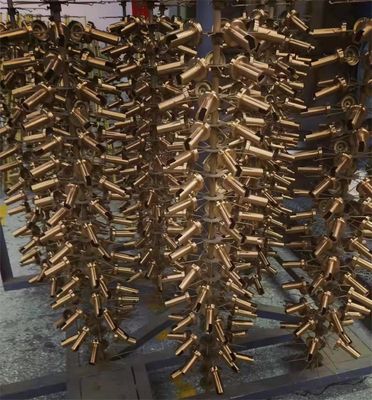 ステンレス・スティール・アート・ウェア 美術品 手作り 金 ローズ PVD 真空塗装機