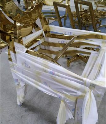 指紋防止と腐食耐性のあるプロパティを持つブラシ金PVD真空コーティングチェア境界