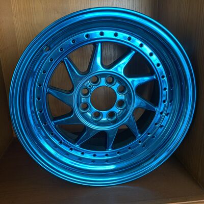 車のホイール PVD ​​コーティング機アルミ合金ホイールおよびオートバイのリムのための防錆真空メッキ装置