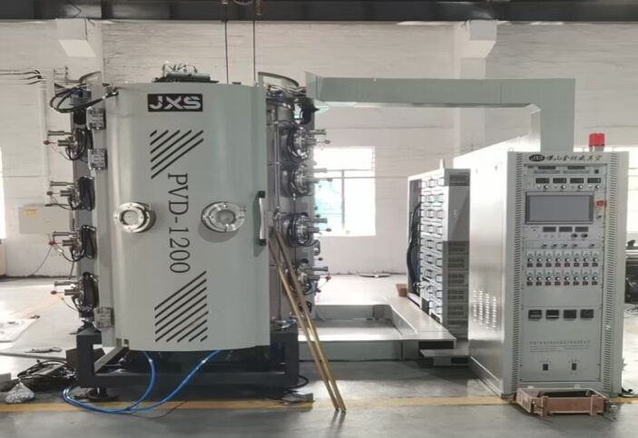 食器用PVDコーティング機、全自動操作、多色ゴールド、ローズゴールド、ブラックメッキ、食器生産用