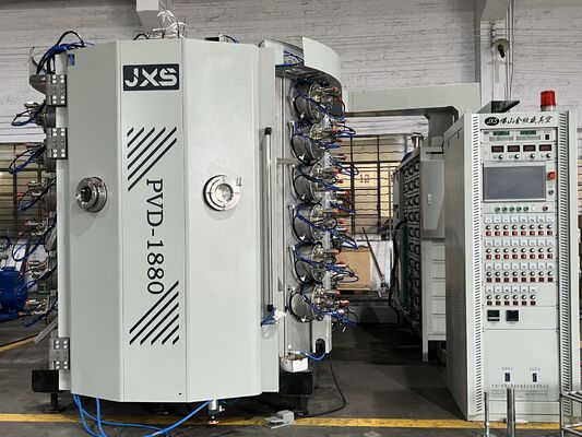 良い価格 ABS PCプラスチック部品用超低温PVD真空コーティング機、変形なしメッキ装置 オンライン
